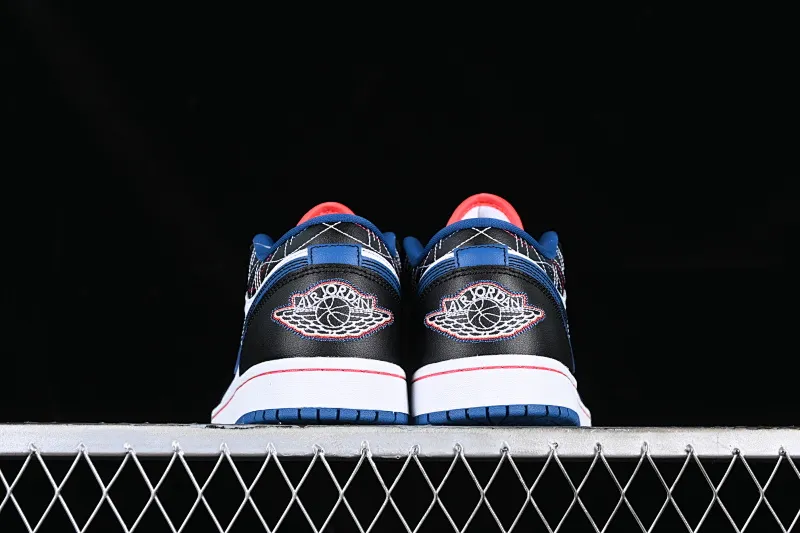 All categories Air Jordan Jordan series basketball shoes Air Jordan 1 Low G version pure original Air Jordan 1 Low SE AJ1 Joe 1 blue and black sashimi embroidery style low-top cultural casual sneakers FV3622-141